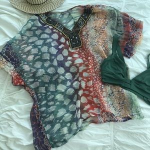 Beaded Beach Tunic Coverup